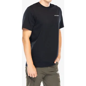 Pánské tričko Bavlněné tričko Columbia Explorers Canyon Back S/S Tee - black/epicamp graphic