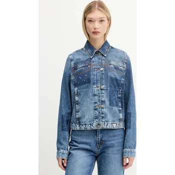 Pánský bomber Džínová bunda Guess Originals HARRINGTON W5YN69.D5R01 modrá 55J, vel. S