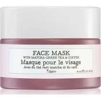 Pleťová maska theBalm To The Rescue® Matcha Green Tea & Coffee intenzivní hydratační pleťová maska se zeleným čajem 30 ml