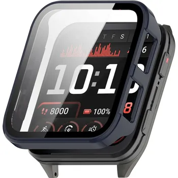 Příslušenství k chytrým hodinkám VSECHNONAMOBIL 117190 PC FULL COVER Plastový kryt se sklem pro Garmin Venu X1 modrý