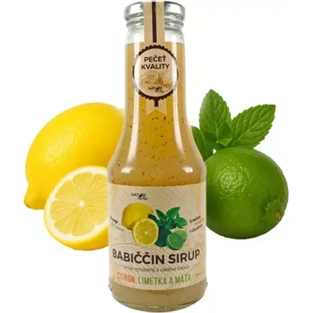 Sirup Babiččin sirup - Citron s limetkou a mátou 500ml