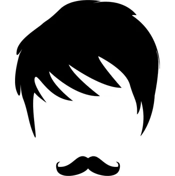 Samolepící dekorace Samolepka na stěnu pánský účes 9y