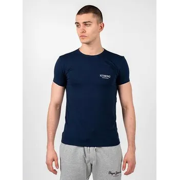 Pánské tričko Iceberg T-Shirt ICE1UTS01 Tmavomodrá Slim Fit XL