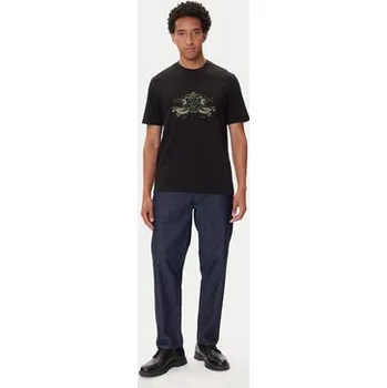 HUGO T-Shirt Denrith 50544543 Černá Regular Fit XXL