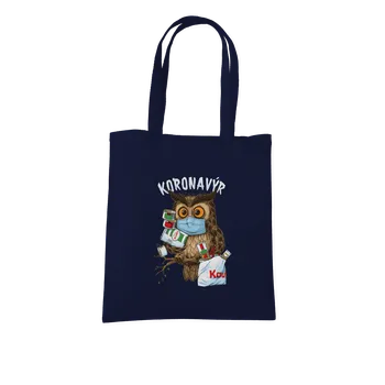Nákupní taška Bastard Koronavýr taška French Navy