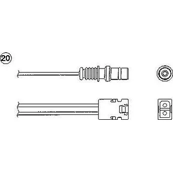 Čidlo automobilu NGK Lambda sonda NG 96560