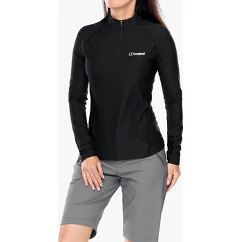 Dámská mikina Outdoor mikina dámská Berghaus 24/7 Tech Tee LS HZ - black/black