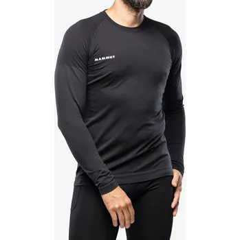Pánské oblečení Funkční mikina Mammut Trift Longsleeve - black