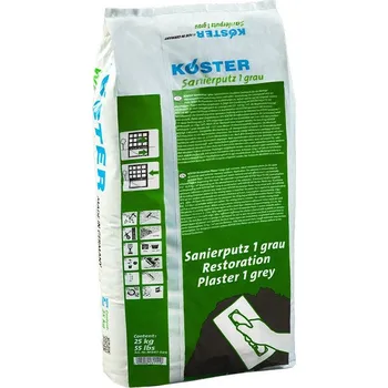 Omítka Köster Restoration Plaster Grey · 25 kg · Sanační omítka, šedá