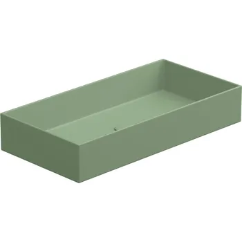 Umyvadlo na desku Zenith FS 80 keramické, salvia matné, 80x40 cm, ZELAVFS80031