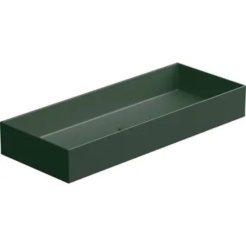 Umyvadlo na desku Zenith FS 100 keramické, smeraldo matné, 100x40 cm, ZELAVFS100036