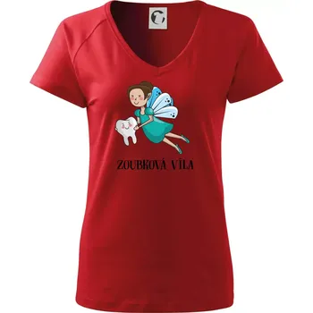 Dámské oblečení Zoubková víla - Tričko dámské Dream - S ( Červená )