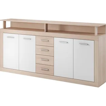 Komoda Vivaldi Luna MDF Dub Sonoma Bílá