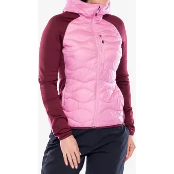 Hybridní bunda dámská Peak Performance Helium Down Hybrid Hood - morning dew/obscure