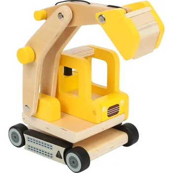 Výuková hračka small foot Dřevěný bagr se lžící