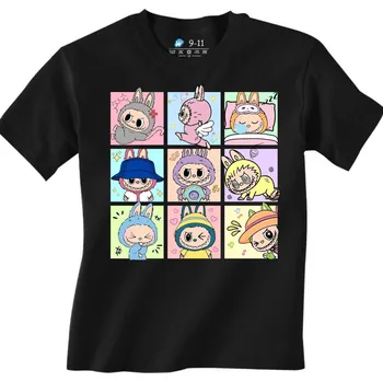 Chlapecké tričko Dětské tričko Ideální den Labubu (Velikost: 3-4, Barva: Černá)