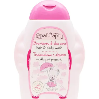 Sprchový gel Pro-Tech shop Sprchový gel a šampon 2v1 dětský jahoda a aloe vera Naturaphy 300ml 30033 5908311418550