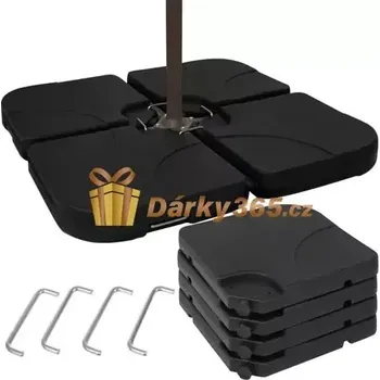 Stínicí technika Pevná základna deštníku / slunečník černá