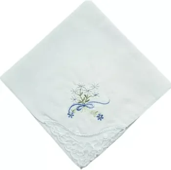 Látkový kapesník Kapesník s krajkou vzor A, 1ks