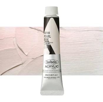 Vodová barva Akrylová barva Holbein Heavy Body - Pearl Pink Balení: 20 ml