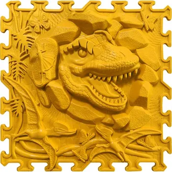 ortopedická podložka Ortonature - ortopedická podlaha T-Rex Dino tvrdá Žlutá