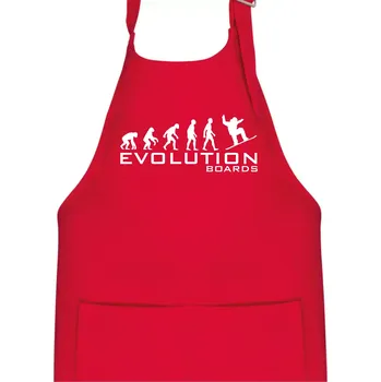 Kuchyňská zástěra Evoluce Boards - Dětská zástěra na vaření - Univerzální velikost ( Červená )