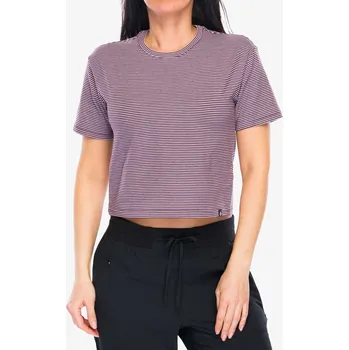 Dámské tričko Bavlněné tričko dámské Black Diamond BD Stripe SS Tee - fig/soft lilac