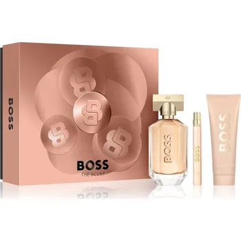 Dámský parfém Hugo Boss BOSS The Scent for Her parfémovaná voda 100 ml + Hugo Boss BOSS The Scent for Her parfémovaná voda cestovní balení 10 ml + Hugo Boss BOSS The Scent for Her tělové mléko s parfemací 75 ml