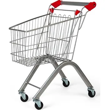 Dětská kuchyňka Bigjigs Toys Nákupní vozík stříbrná