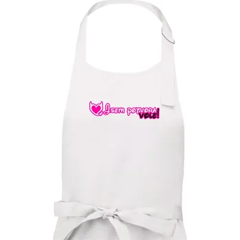 Kuchyňská zástěra Jsem potvora, vole! - Dámská zástěra na vaření - Univerzální velikost ( Bílá )