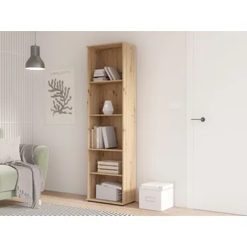 Knihovna Knihovna Nipo 50x181x29 cm, dub artisan