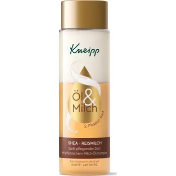 Tělový krém Kneipp dvoufázový koupelový olej—Bambucké máslo & Rýžové mléko, 250ml