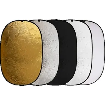 Selfie tyč 5v1 oválný fotografický reflektor 120×90 cm Přenosný skládací difuzér světla s ručními držáky Foto studio Portréty Produkty Příslušenství