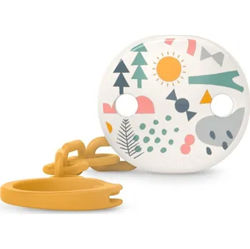 pouzdro na dudlík Suavinex Walk Soother Clip klip na dudlík Yellow 1 ks