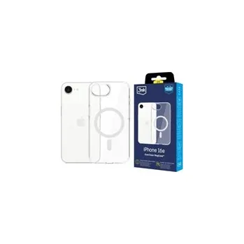 Pouzdro na mobilní telefon 3mk ochranný kryt EverClear Magcase pro Apple iPhone 16E