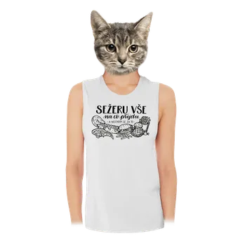 Bastard B12: Sežeru vše dámské tílko volné White