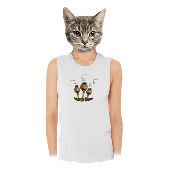 Bastard Makovice dámské tílko volné White