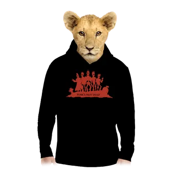 Chlapecká mikina Bastard Punks Not Dead dětská mikina klokanka Black