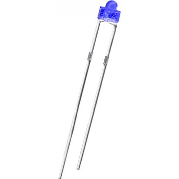 Polovodič LED dioda kulatá 1.8mm, modře zbarvená