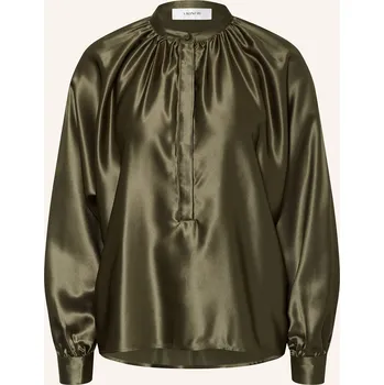 Dámská halenka Ladneri Dámská Halenka Maya Ze&nbsp;Saténu, olivová, 36