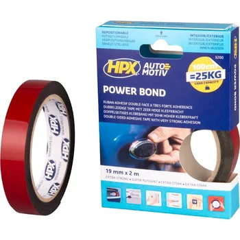 Lepicí páska HPX oboustranná akrylátová páska s vysokou přilnavostí 25 mm × 2 m