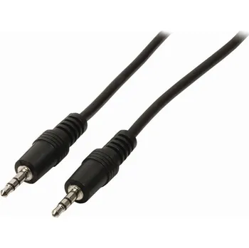 Audio kabel NEDIS Stereofonní Audio Kabel | 3,5mm Zástrčka - 3,5mm Zástrčka | 0,5 m | Černá barva