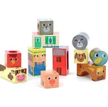 Vilac Dřevěné zvukové kostky Farma