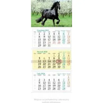 Kalendář Kalendarz 2026 ścienny trójdzielny Koń