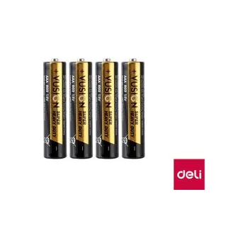Článková baterie Baterie alkalická AAA mikrotužková R03 4ks DELI EL204