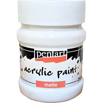 Speciální výtvarná barva Matná akrylová barva PENTART 230 ml - titanová bílá