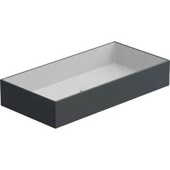 Umyvadlo na desku Zenith FS 80 keramické, dvoubarevný, 80x40 cm, ZELAVFS80BI000028