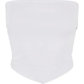 Ladies Knotted Bandeau Top - white M