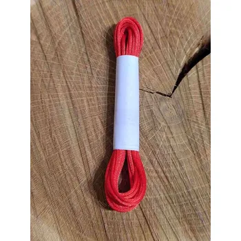 Saténová šňůra Ø1 mm svazek 3 m barva červená