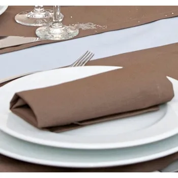 Papírový ubrousek Cg Workwear Látkový ubrousek 37x37 08286-01 Chocolate 37 x 37 cm